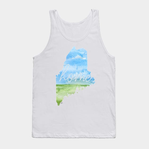 Maine Home State Tank Top by RuthMCreative